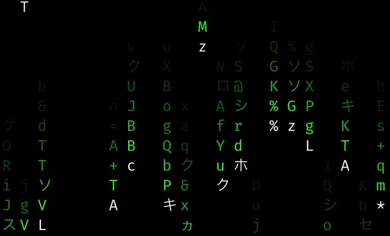 Digital Rain Animation